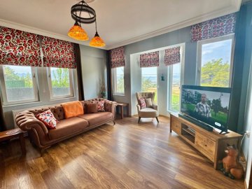 Countryside Villa In Fethiye For Sale - Large living room with countryside vistas