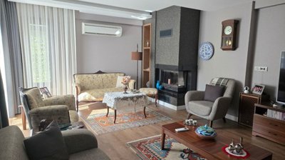 Exquisite Marmaris Villa For Sale - Modern fireplace