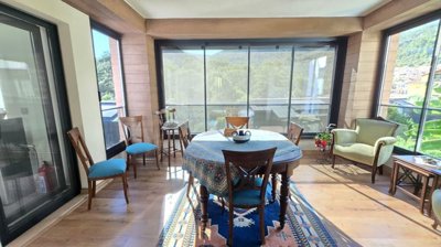 Exquisite Marmaris Villa For Sale - Dining room with nature views