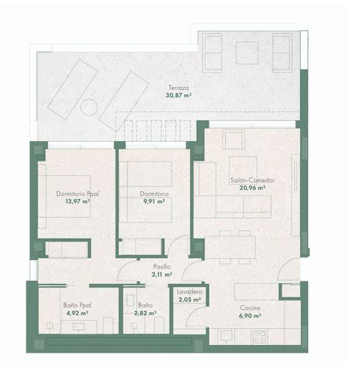 Image No.4-2 Bed Flat for sale