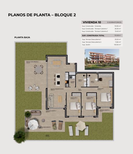 Image No.20-3 Bed Apartment for sale