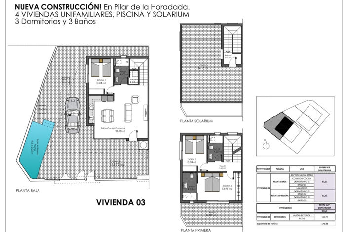 Image No.35-3 Bed Townhouse for sale