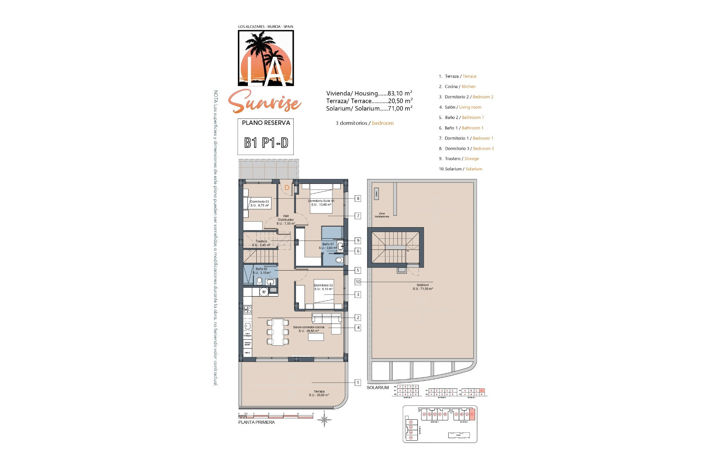 Image No.30-3 Bed Apartment for sale