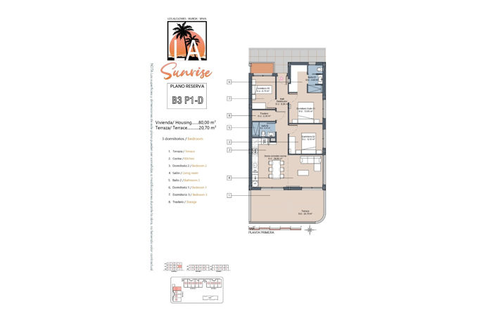 Image No.45-3 Bed Apartment for sale