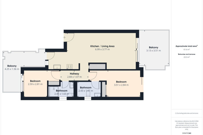 Image No.31-2 Bed Apartment for sale