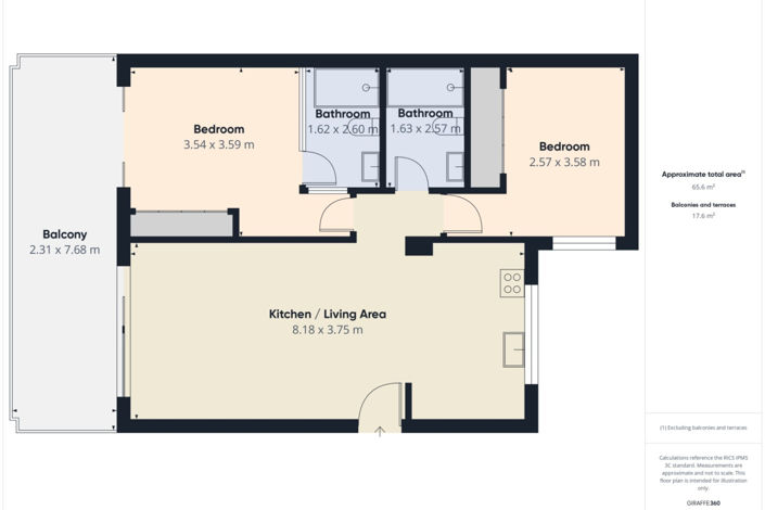 Image No.46-2 Bed Apartment for sale