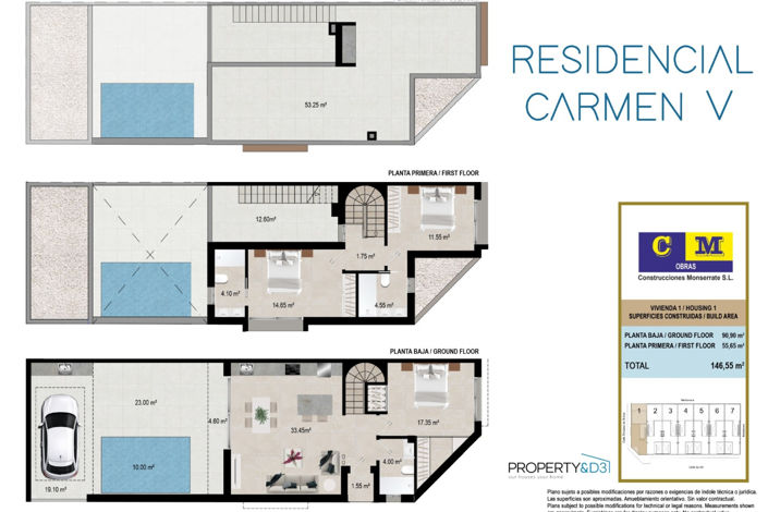 Image No.14-3 Bed Townhouse for sale