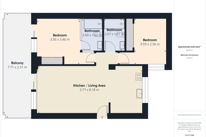 Image No.48-2 Bed Apartment for sale