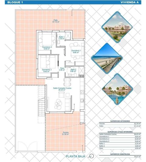 Image No.25-3 Bed Bungalow for sale