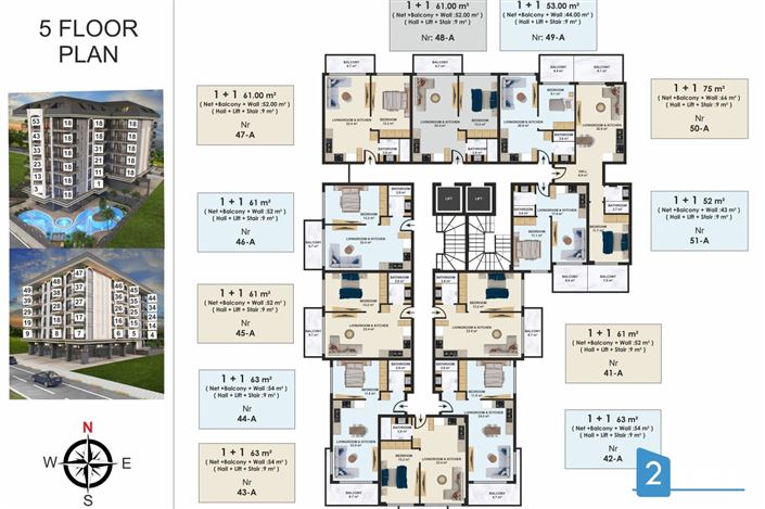 Image No.14-1 Bed Apartment for sale