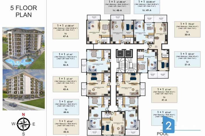 Image No.15-Appartement de 1 chambre à vendre à Alanya