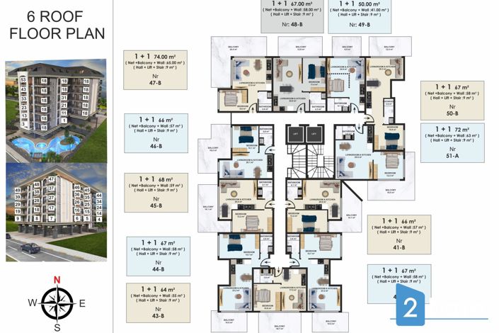 Image No.18-Appartement de 1 chambre à vendre à Alanya