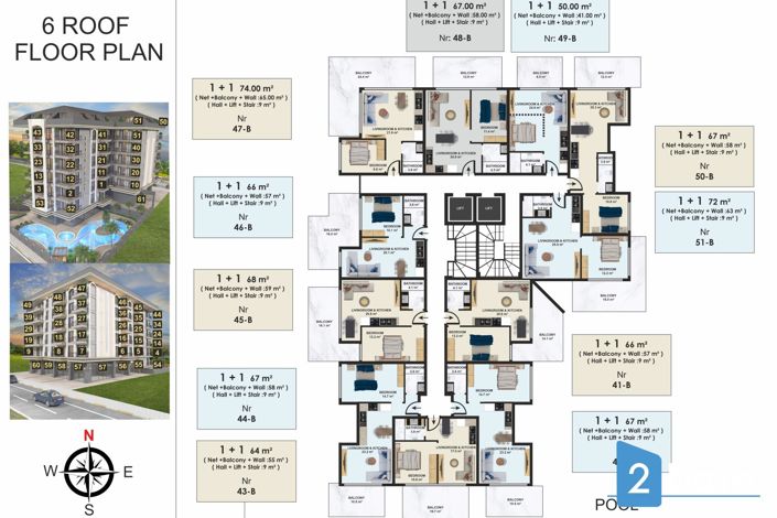 Image No.19-Appartement de 1 chambre à vendre à Alanya