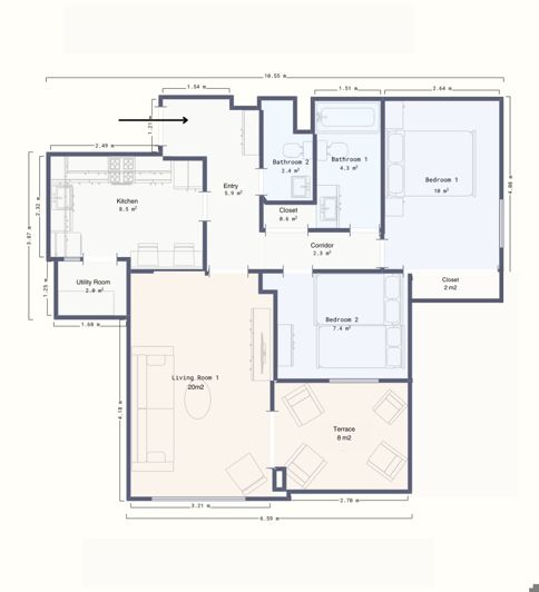 Image No.23-2 Bed Apartment for sale