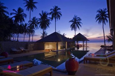villa-samara-beachfront-villa-koh-samui-night