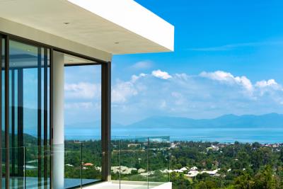 Bophut-Contemporary-Sea-View-Villa-Bedroom-View