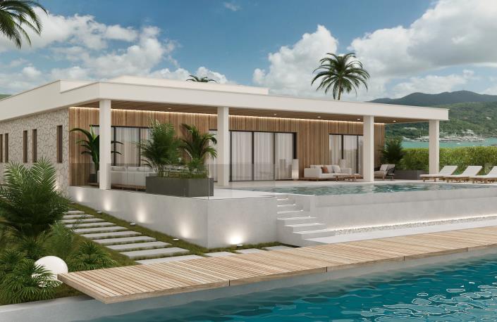 Image No.1-Villa de 3 chambres à vendre à Jolly Harbour
