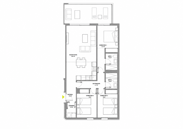 Image No.24-3 Bed Apartment for sale