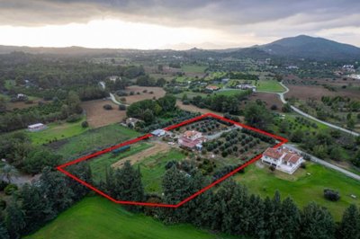 Two-storey house in a large field in Pyrga, Larnaca