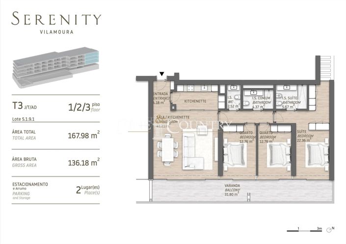 Image No.25-3 Bed Apartment for sale