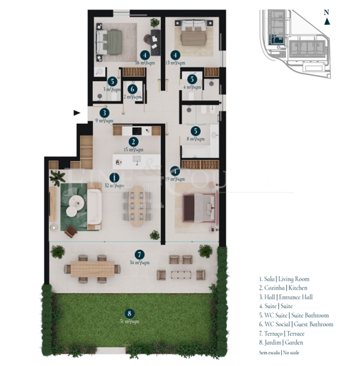 Image No.13-3 Bed Apartment for sale