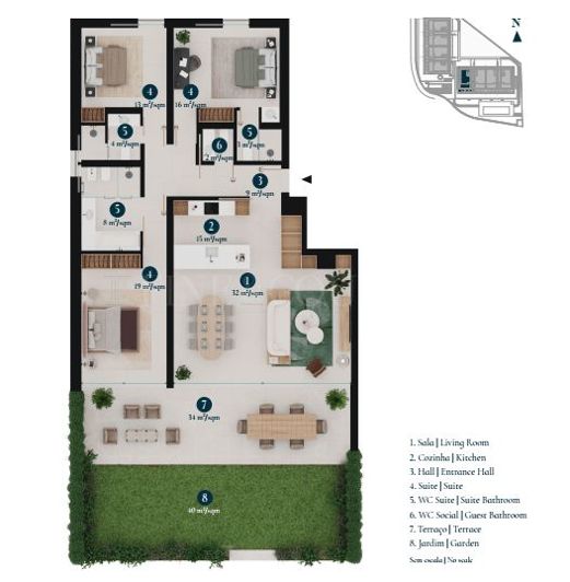 Image No.14-3 Bed Apartment for sale