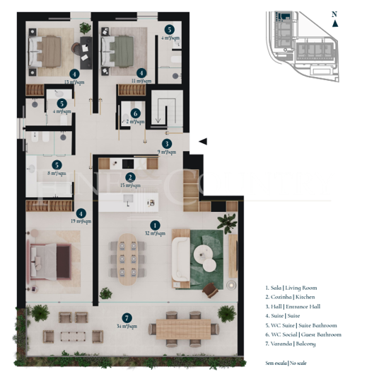 Image No.14-3 Bed Apartment for sale