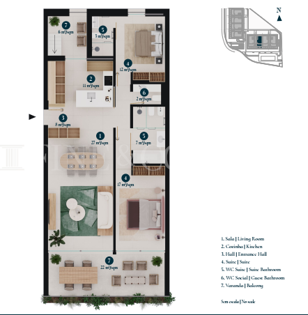 Image No.14-2 Bed Apartment for sale