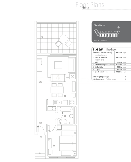 Image No.55-1 Bed Apartment for sale