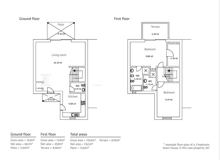 Image No.41-2 Bed Townhouse for sale