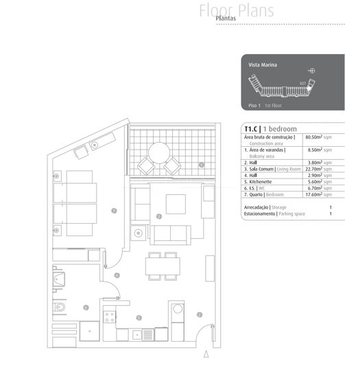 Image No.48-1 Bed Apartment for sale