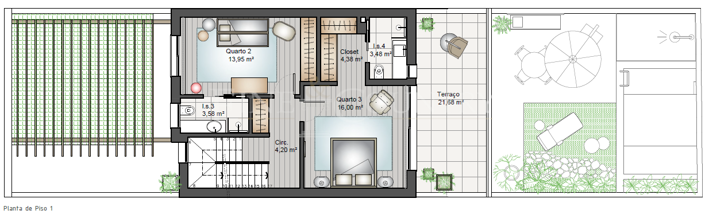 Image No.28-Maison de ville de 3 chambres à vendre à Santa Luzia