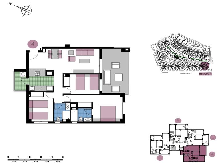 Image No.3-Appartement de 3 chambres à vendre à Mil Palmeras