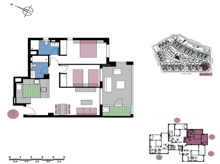Image No.2-Appartement de 2 chambres à vendre à Mil Palmeras