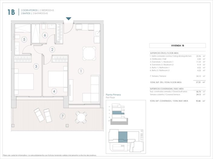 Image No.8-2 Bed Apartment for sale