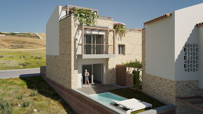 Image No.3-Villa de 2 chambres à vendre à Panormos