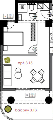 Image No.2-Appartement de 1 chambre à vendre à Thessalonique