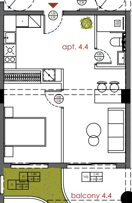 Image No.2-Appartement de 1 chambre à vendre à Thessalonique