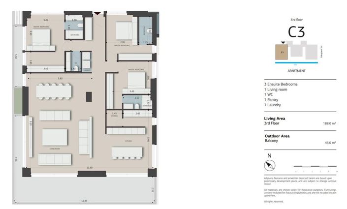Image No.6-Appartement de 3 chambres à vendre à Glyfada