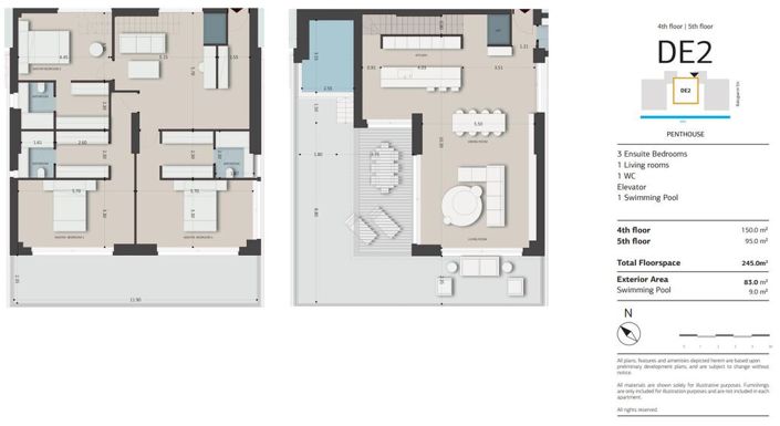 Image No.2-Maisonette de 3 chambres à vendre à Glyfada