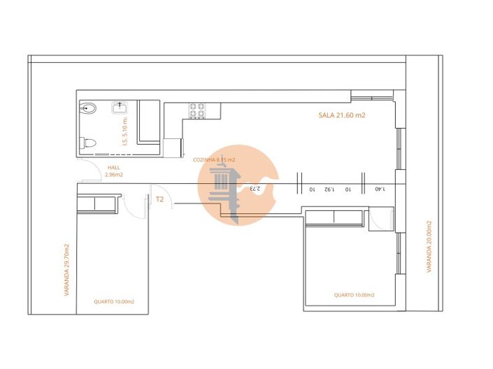 Image No.1-Appartement de 2 chambres à vendre à Vila Real de Santo António