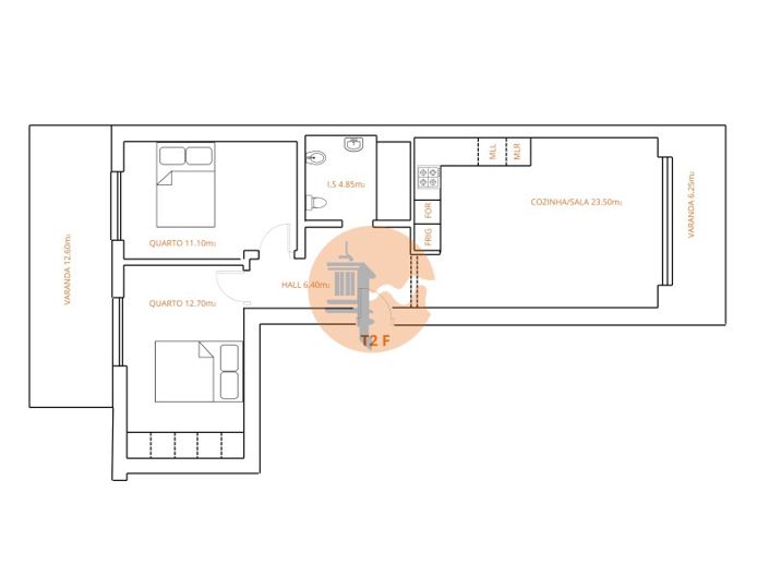 Image No.1-Appartement de 2 chambres à vendre à Vila Real de Santo António