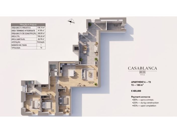 Image No.26-3 Bed Apartment for sale