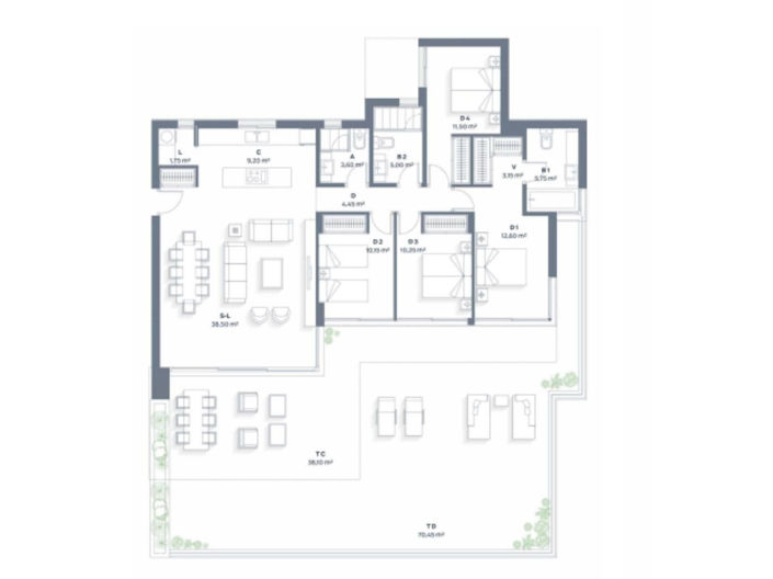 Image No.40-4 Bed Apartment for sale