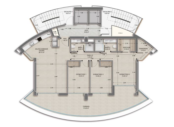 Image No.33-3 Bed Apartment for sale