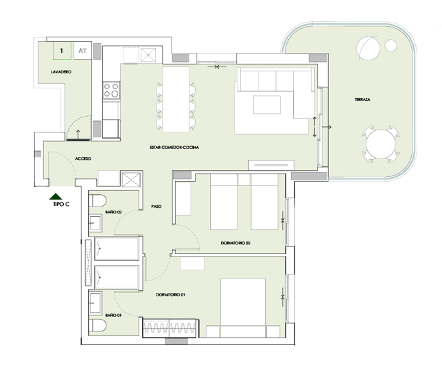 Image No.17-2 Bed Apartment for sale