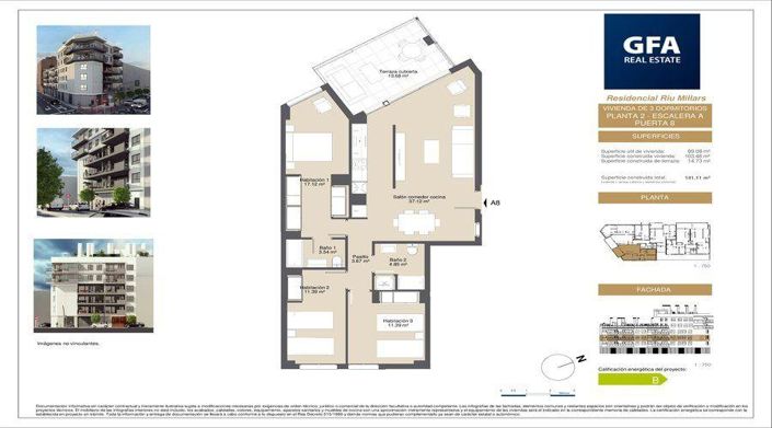 Image No.4-Appartement de 3 chambres à vendre à Castellon