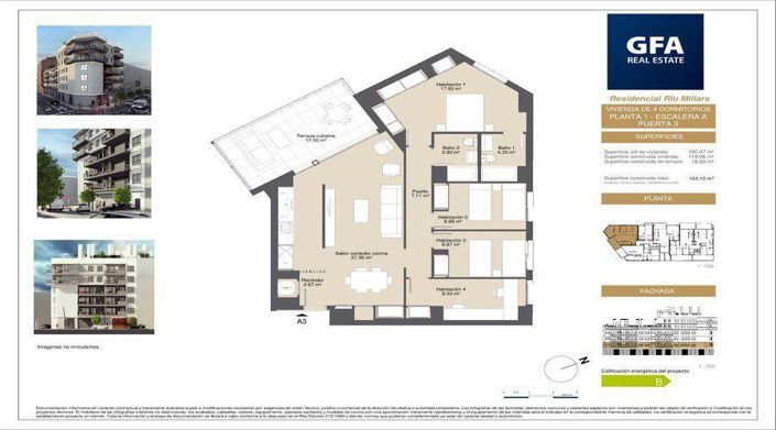 Image No.2-Appartement de 4 chambres à vendre à Castellon