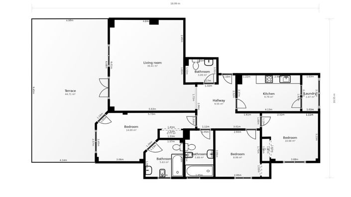 Image No.31-3 Bed Property for sale