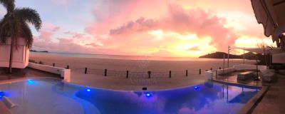 Caribbean-blue-pool-sunset